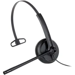 Yealink YHS34 Mono Headset (Kabelgebunden, Skype), Office Headset, Schwarz