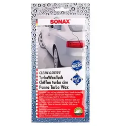 Autopolitur SONAX Clean & Drive TurboWaxTuch 40 x 50 cm Hochwertiges Microfasertuch zur schnellen Reinigung