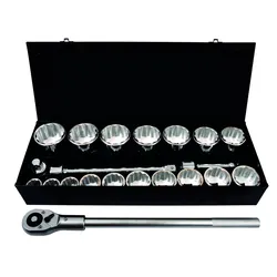 Projahn 1" Steckschlüssel Koffer 22tlg