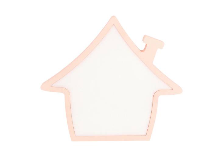 Kindertischleuchte House, Pink, Kunststoff, 3.5x24x27 cm, RoHS, Europäischer Sicherheitsstandard, einfach zu transportieren, Lampen & Leuchten, Innenbeleuchtung, Kinderzimmerlampen, Kindertischleuchten