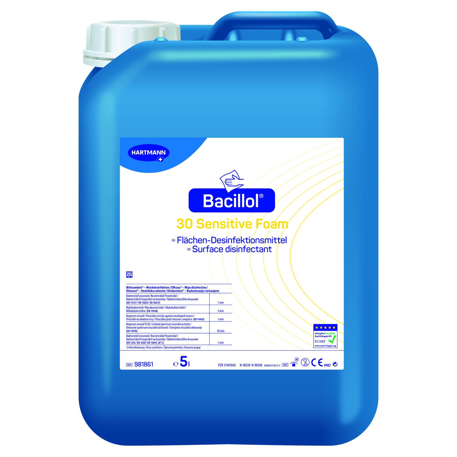 HARTMANN Desinfektionsmittel 30 Sensitive Foam 5,0 l 981861
