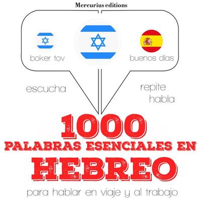 1000 palabras esenciales en hebreo - JM Gardner, Audio, 9782821119437