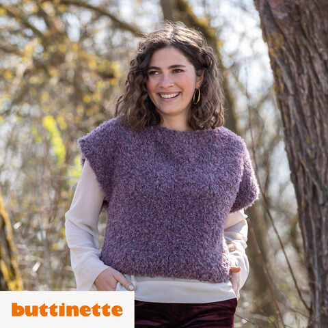 Strickanleitung – Pullunder in Felloptik aus Woll Butt Soft Fur
