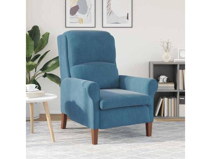 Bleu - fauteuil Bleu Velours - Fauteuil individuel - Capacité 110 kg(1parcel)fjk49r
