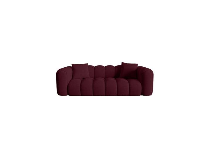 3-Sitzer Design Sofa Arden Strukturstoff Bordeaux chosen by Bloomingloft