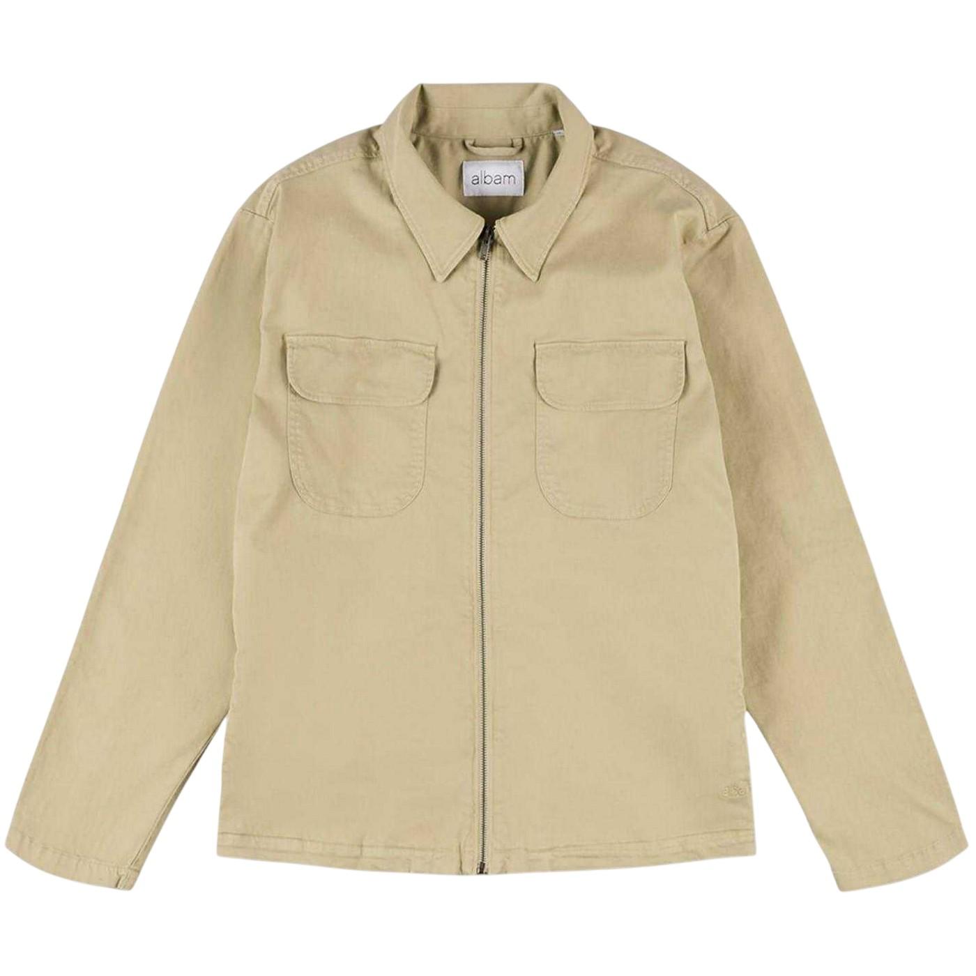 Albam Heren Harrington Jas (Taupe)