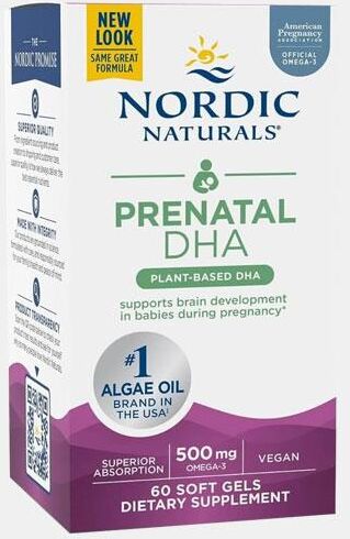 PRENATAL DHA 500mg 60 CAPSULAS NORDIC NATURALS
