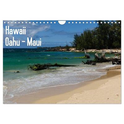 Hawaii - Oahu - Maui (Wandkalender 2027 DIN A4 quer), CALVENDO Monatskalender