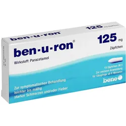Ben-u-ron 125 mg Säuglings-Suppositorien 10 St