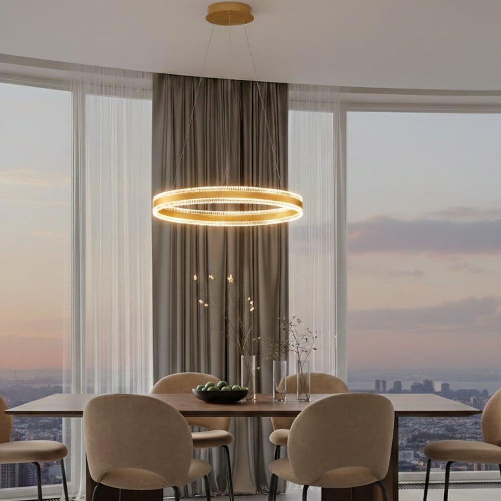Design hanglamp Alaro Lyora goud/messing Ø 60 cm