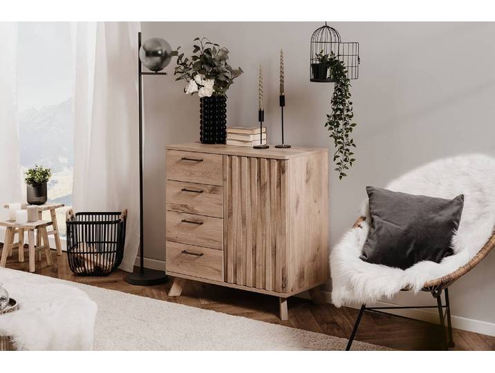 Kommode Wragby 85 x 85 x 40cm Braun