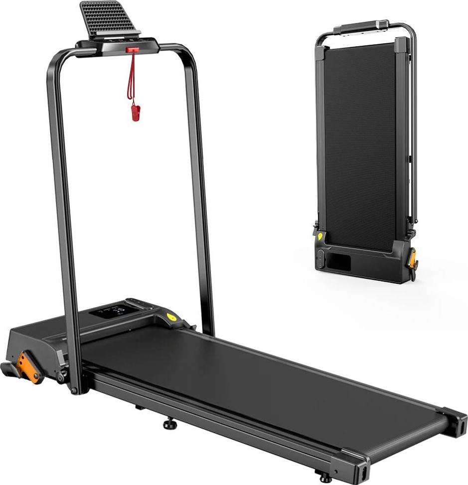 FT52 - Laufband - 2,5 PS Motor - 12 km/h Maximalgeschwindigkeit - Manuelle Steigung 3 Stufen - Bluetooth - Klappbar - Max. Belastung 120 kg - Schwarz