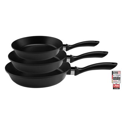 Pfannen-Set ELO "Alucast", schwarz, Ø:28cm, Pfannen, Induktion