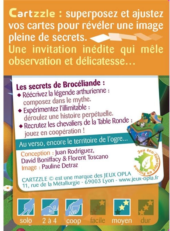 Jeux OPLA Cartzzle Brocéliande Illimitable