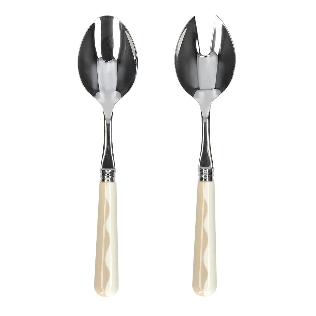 Addison Ross Saladebestek Wave Cappuccino & White