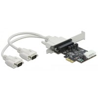 PCIe > 2x Seriell RS-232 mit 5V/12V, Schnittstellenkarte