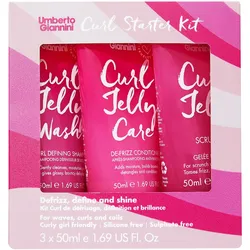 150ml Umberto Giannini Curl Jelly Starter Kit (Shampoo 50ml + Conditioner 50ml + Scrunching Jelly 50ml)