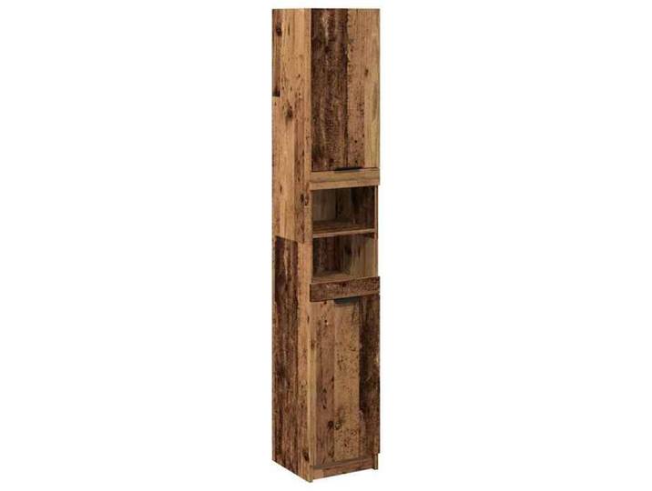Les Soldes Armoire de salle de bain - 1 PC - Armoire Bas - Pour WC - vieux bois - Bois d'ingénierie 311213 LH2740 cdn42w