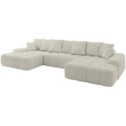WOHNLANDSCHAFT ENSI-U - 353x164x69 cm Creme
