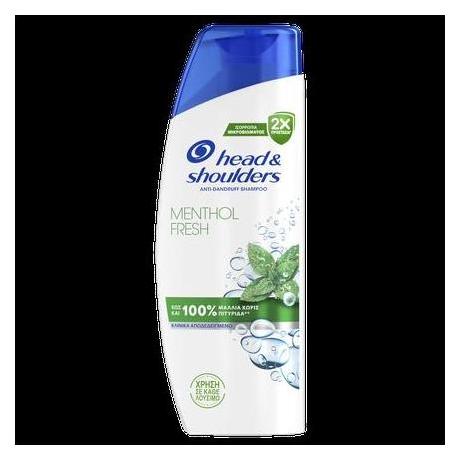 Head & Shoulders Cooles Menthol Shampoo - 6 X 330ml (Flüssiges Shampoo, 330 ml) (8700216157599)
