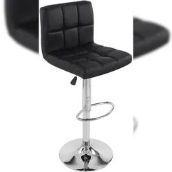 Helloshop26 - 2er Set Barhocker Barstuhl Drehstuhl schwarz