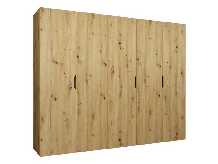 MIRJAN24 Kleiderschrank Malaga 250 (mit fünf Drehtüren) gedämpftem Schließsystem, 250x52x202 cm