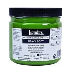 Winsor & Newton, Künstlerfarbe + Bastelfarbe, Heavy Body 946ml Chromium oxide green 166 (946 ml)