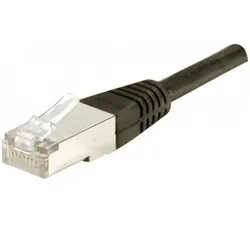Dexlan Patchkabel Cat. 6A, F/UTP, schwarz, 0,15 m