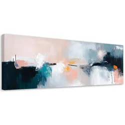 LEINWANDBILD Pastellfarbene Abstraktion 150x50cm