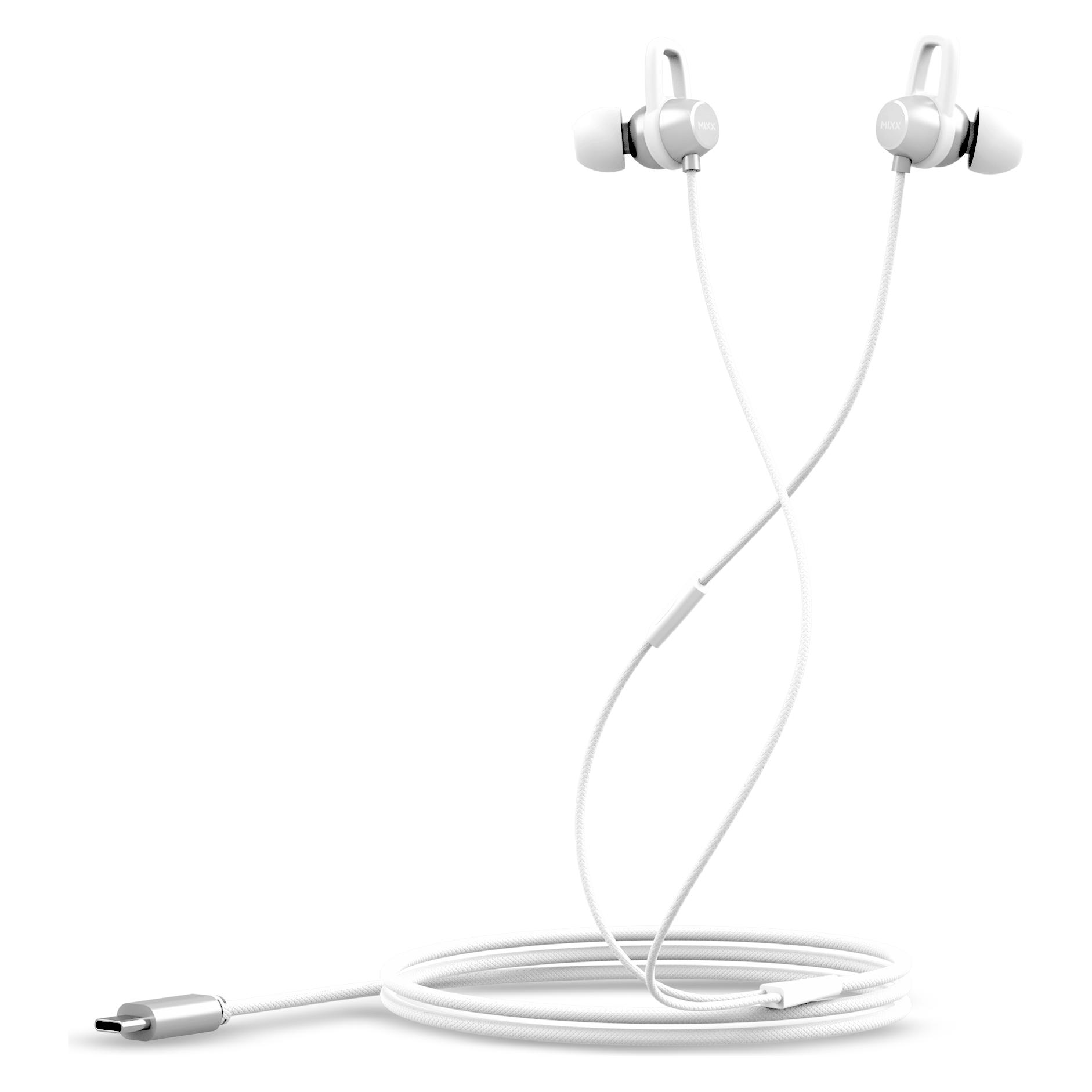 Mixx SoundPort C Typ C Kopfhörer (Kabelgebunden) (MSPC-WH-WH-453)