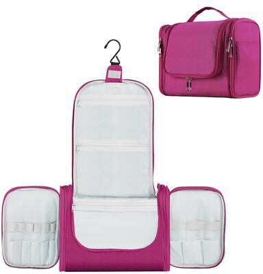 Unbranded Large Hanging Toiletry Bag for Travel & Daily Use, Water-Resistant Dopp Kit for Makeup, Shaving, Toiletries