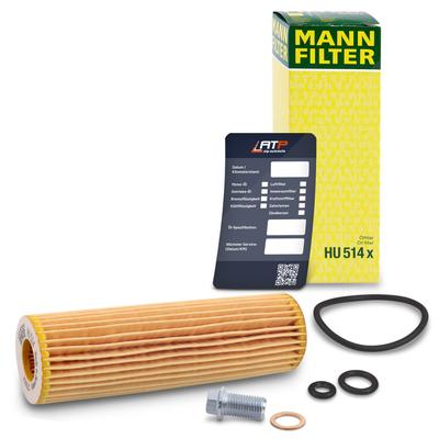 Mann-filter Ölfilter+Schraube+Ölwechselanhänger [Hersteller-Nr. 10491323] für Mercedes-Benz