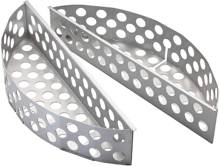 Kohlekorb RÖSLE F50/F50 AIR matt , silber (silberfarben), B:29,5cm H:9cm L:8cm, Stahl, Anzündkamine, Kohlekorb, Grillen mit müheloser Hitzequellen-Positionsfreiheit