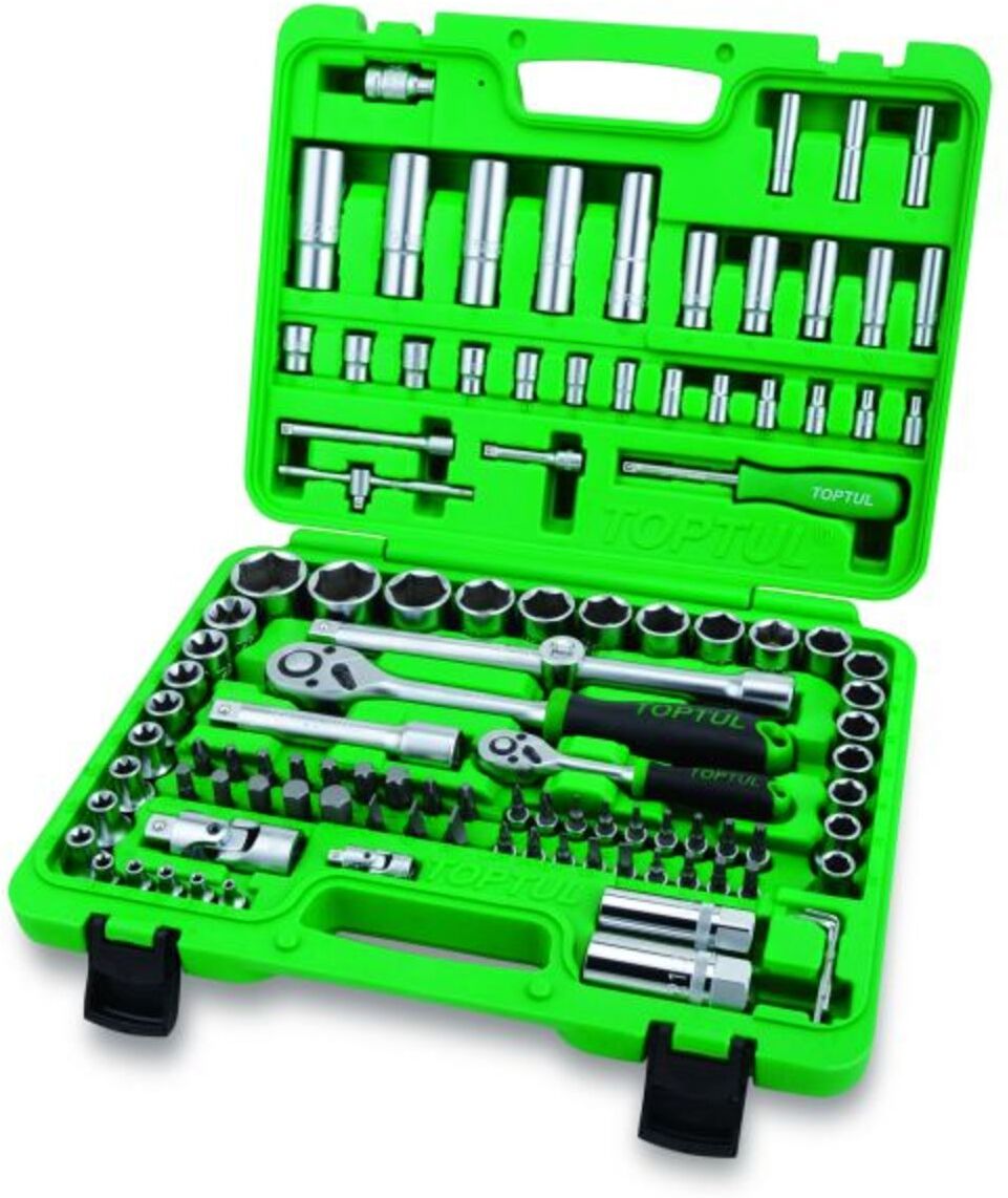 Werkzeugkasten TOPTUL 1/4 zoll 1/2 zoll 108 teilig