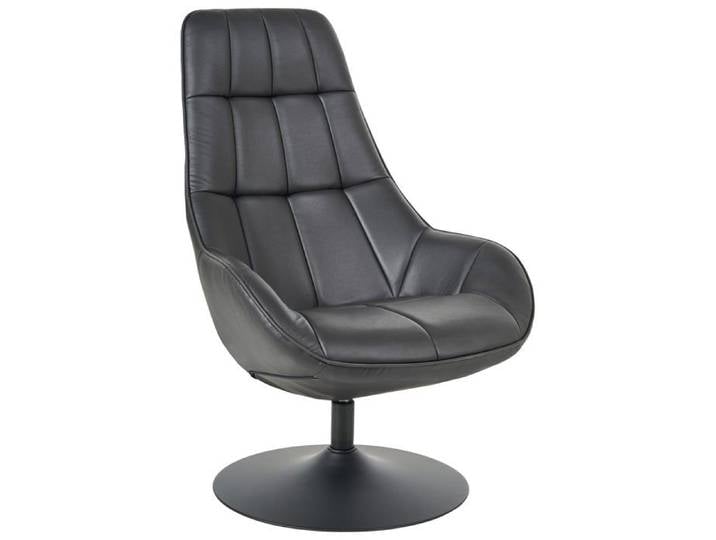 Fauteuil pivotant MARSTRAND Cuir PU Noir