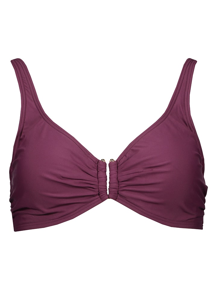 LASCANA Bikini-Oberteil in Bordeaux - 42F-Cup