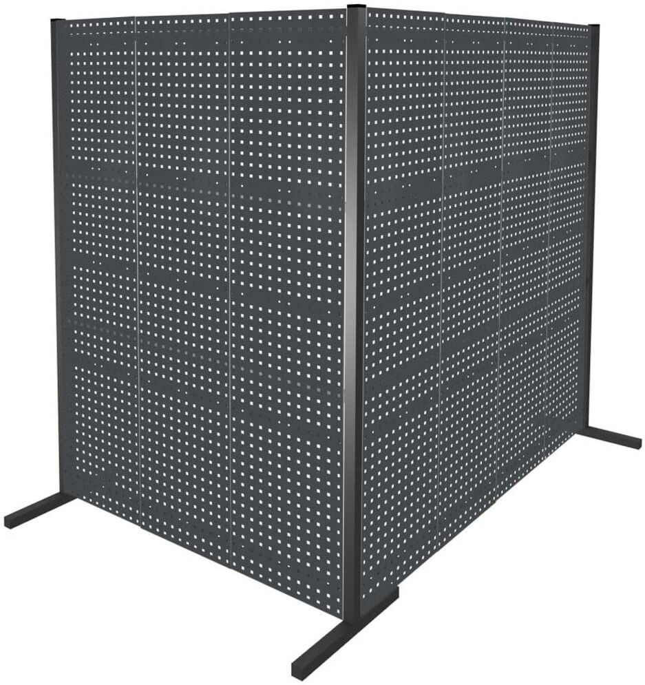 Kappes Trennwand RasterPlan Doppelfeld 90° H2000 mm RAL 7016 7 LP (7264.00.2608)