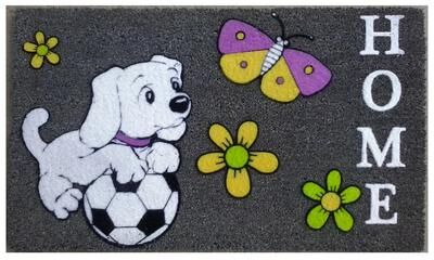 Coir Soccer Dog Doormat