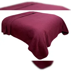 Leonado Vicenti Tagesdecke 140x210 cm Bordeaux Sofaüberwurf aus Mikrofaser