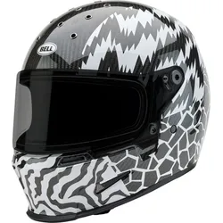 Bell Eliminator Carbon Deathspray, Integralhelm - Schwarz/Weiß - S