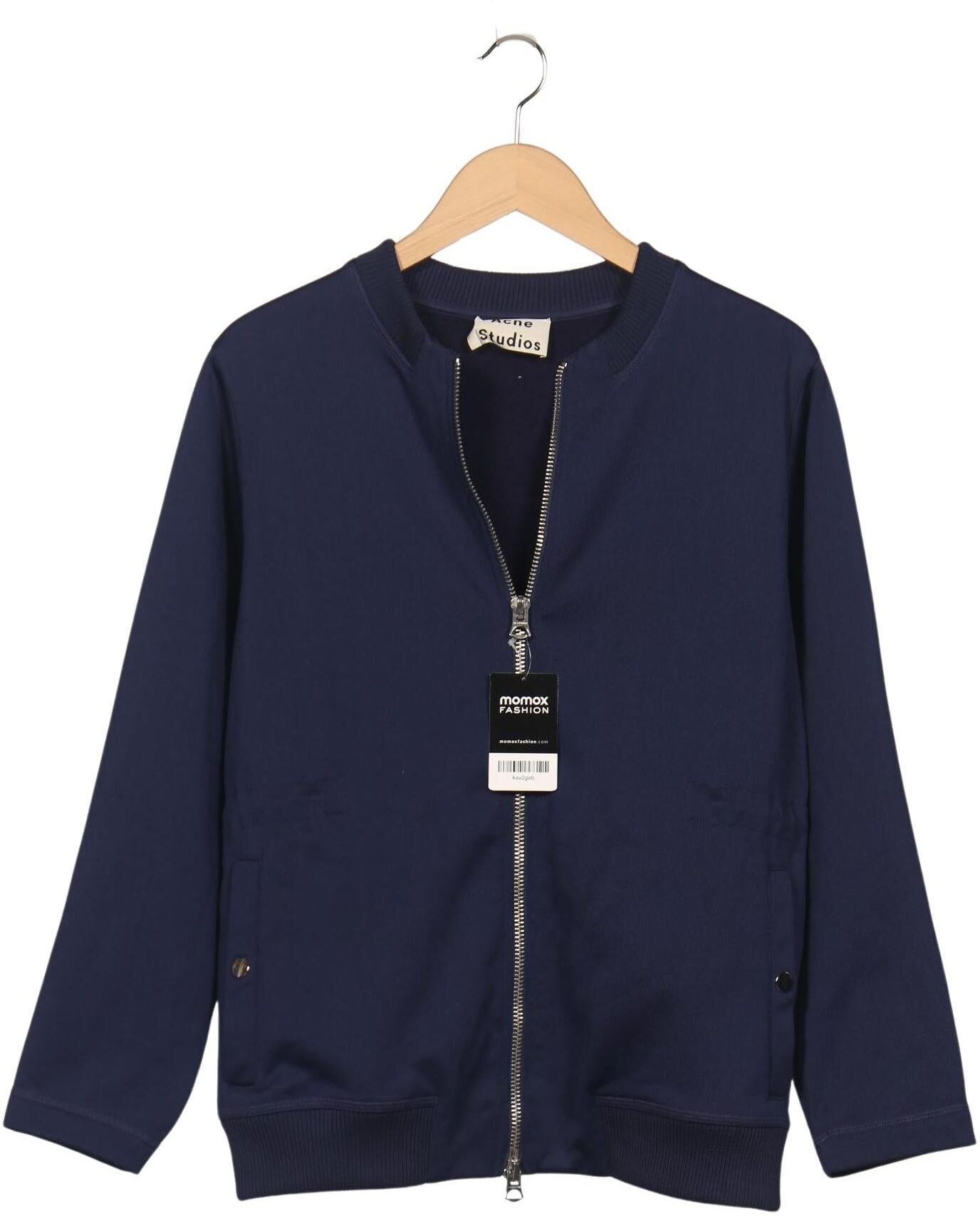 Acne Studios Damen Jacke, Marineblau, Gr. S, Synthetik / Baumwolle - Second Hand