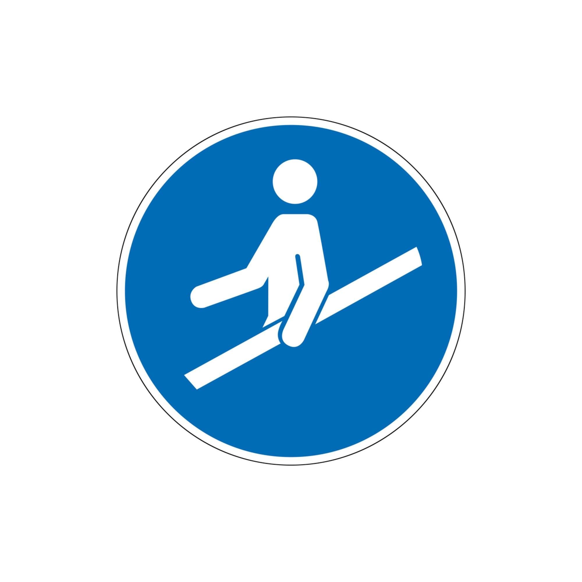 Eichner Gebotsschild Handlauf benutzen (9225-11080-010)