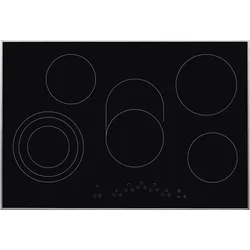 Amica Glaskeramikkochfeld mit Rahmen 77 x 50,5 cm 5 Kochzonen KMC 745 100 E, Kochfeld, Schwarz
