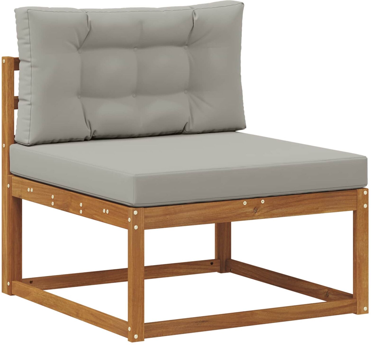 vidaXL Ensemble de canapés d'extérieur 5 pc Natural and Light grey