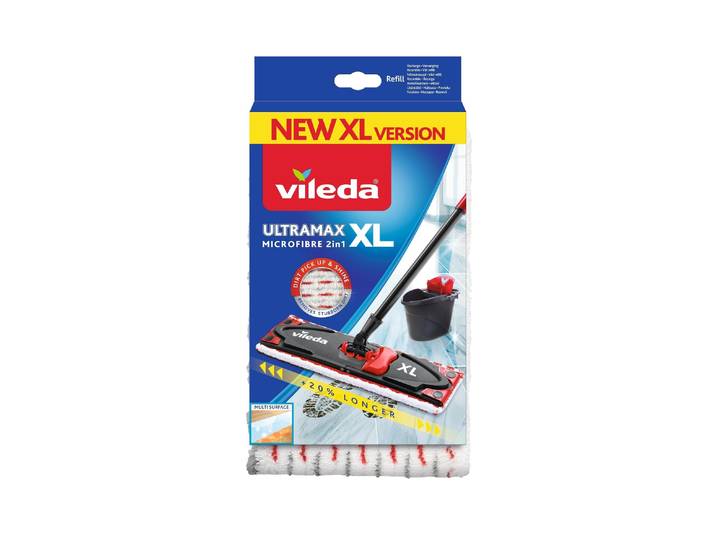 VILEDA Wischbezug Vileda Ultramax XL , weiss (weiß), B:42cm, Putztücher, Wischbezug