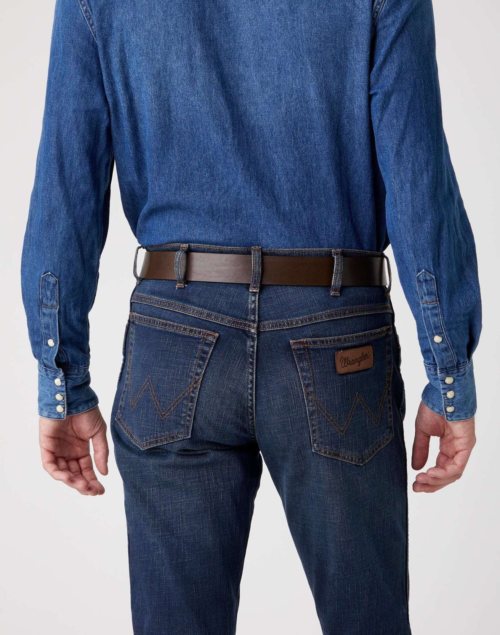 Hüftgürtel WRANGLER "WRANGLER Gürtel Kabel Buckle", Herren, Gr. 95, braun, Obermaterial: 100% Rindsleder Leather cow., Gürtel Hüftgürtel braun 95