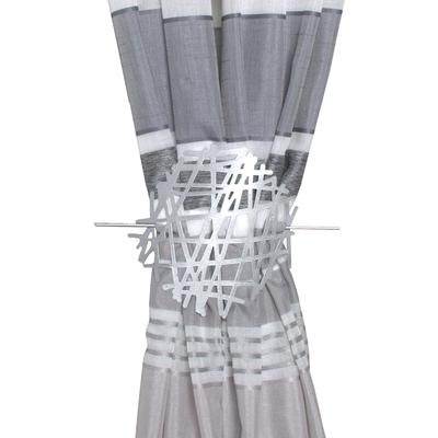 Raffhalter HOME WOHNIDEEN "CRAZY" Gr. 1, silber (silberfarben), Ø:12cm, Metall, Raffhalter