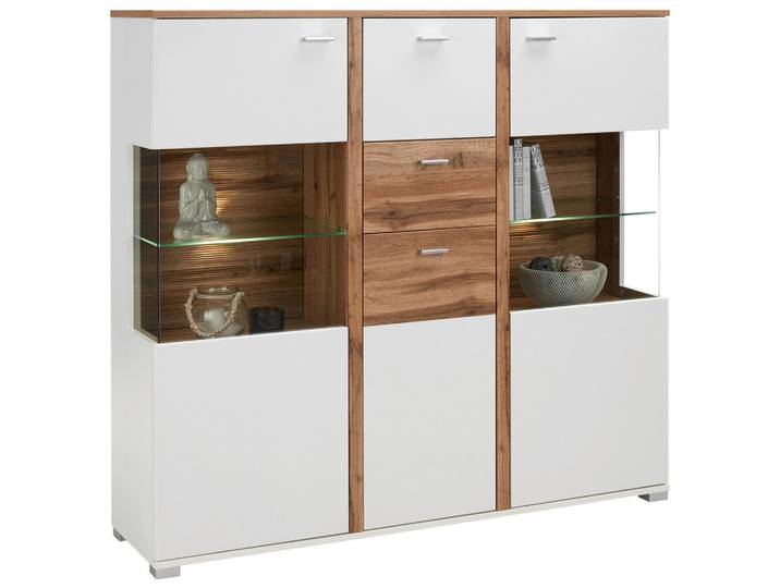 Highboard Alamo in Eichefarben
