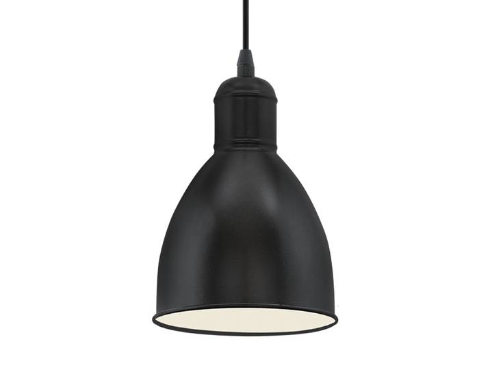 Suspension II Ø 16cm Noir/Noir 1 Acier verni E27