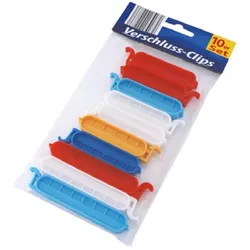 Verschlussclips Tütenclips Frischhalteklammern Lebensmittelklammern Set 10